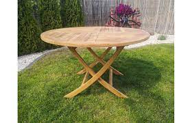 This wood is resistant to bad weather or insects. Folding Garden Table 120 75 Cm Teak Wood