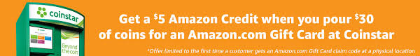 But, if you choose a gift card instead, you won't have any fees taken out! Trade In 30 Worth Of Coins For An Amazon Gift Card At Coinstar And Get An Additional 5 Amazon Promo Credit Dansdeals Com