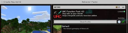 New uhc server in mcpe! Uhc Function Addon Minecraft Pe Mods Addons