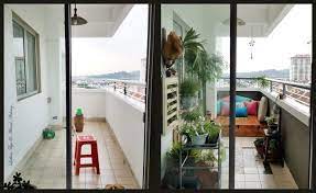 A woman has shared before and after photos of her balcony diy project, which has seen her go viral on twitter with people loving it. My Bohemian Balcony Makeover Built A Mini Deck Stained Stenciled Hometalk