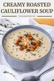 Roasted Cauliflower Soup Recipe Chisel Fork Recipe Roasted Cauliflower Soup Roasted Cauliflower Soup Recipe Cauliflower Soup Recipes