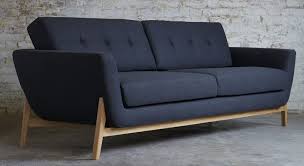 Buy Bermondsey Large 3 Seater Fabric Sofa In Knebworth Anthracite Black Living Room Sofa Design Modern Sofa Living Room Sofa Bed Design