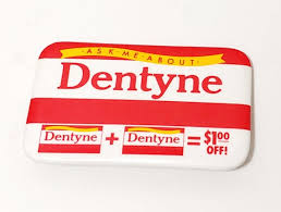 How do you spell gum in spanish? Vintage Dentyne Chewing Gum Button Pin Vintage Ephe Gem