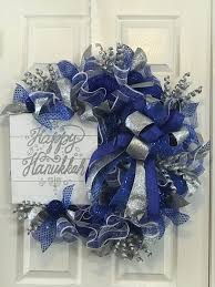 Maybe you would like to learn more about one of these? Glittering Silver And Blue Hanukkah Deco Mesh Ribbon Wreath Handmade Products Home Kitchen Femsa Com