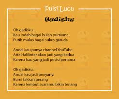 Puisi Lucu Bikin Ngakak Gadisku Lucu Puisi Tertawa