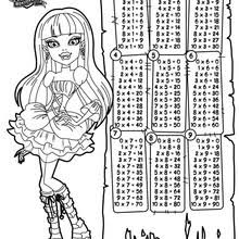 Tablas De Multiplicar Para Colorear