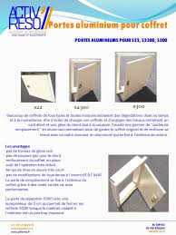 Porte Aluminium Pour Coffret S22 S2300 Et S300 Activ Reso