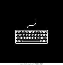 Or edit the images you need right here. Keyboard Icon On Black Background Stock Vector Royalty Free 430331197