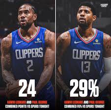 It just didn't look like doncic felt the same about paul george. Nba Buzz Kawhi Leonard And Paul George Combined For 24 Facebook
