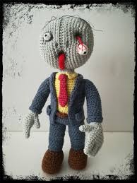 Knit or crochet crochet crafts crochet dolls yarn crafts crotchet jack skellington knitting projects crochet projects nightmare before. Trick Or Treat Zombie Waldemar With Tree And Raven Crochet Pattern
