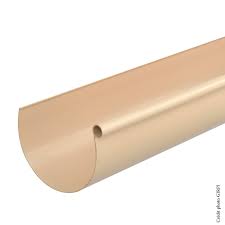 La gouttière de pvc n'a pas beaucoup d'avantages. Gouttiere Demi Ronde Pvc Girpi Dev 33 Cm Sable L 4 M Leroy Merlin