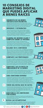 10 Consejos De Marketing Digital Que Puedes Aplicar A Bienes Raices Infografia Comercializacion De Inmuebles Marketing Digital Marketing