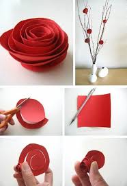Make Flowers Yourself 55 Ideas For Children And Adults Who Like To Make Things Adults Children Flowe Fabric Flowers Diy Valentine S Day Diy Flower Crafts