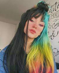 Aesthetic Dyed Hair Hair Styles Split Dyed Hair Hair Inspo Color