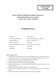 Contoh Soal Usbn Bahasa Inggris Smk Dan Kunci Jawaban Bagikan Contoh
