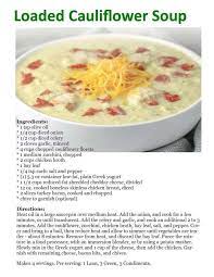Loaded Cauliflower Soup Optavia Green Cauliflower Recipe Lean And Green Meals Coliflower Recipes
