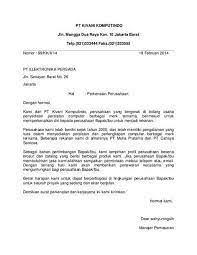 Contoh surat lamaran kerja full block style. Contoh Surat Perkenalan Perusahaan Via Email Berbagi Contoh Surat