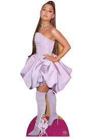 Ariana grande — bad idea 04:27. Ariana Grande Lila Kleid Lifesize Karton Ausschnitt Standee Fruugo De
