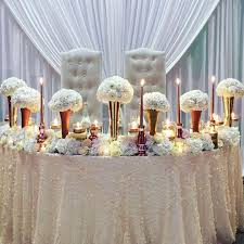 Elegant White And Gold Sweetheart Table Sweetheart Table Wedding Sweetheart Table Wedding Design Inspiration