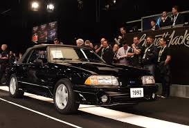 1992 Ford Mustang Gt Convertible This Triple Black Mustang With Articulating Lumbar Leather Seats Is Powered B Ford Mustang Boss Ford Mustang Gt Ford Mustang