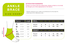 Ankle Brace Size Chart Best Picture Of Chart Anyimage Org