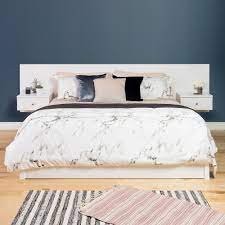 Blossomz brisbane king storage headboard. Prepac Floating King Headboard With Nightstands White The Home Depot Canada