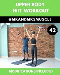 Upper Body Hiit With Modifications Video In 2020 Upper Body Hiit Workouts Hiit Workout Videos Full Body Hiit Workout