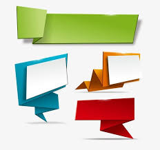 Origami Irregular Subject Tag Invitation Background Origami Banner