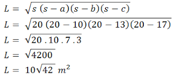 Finally the area's of triangle if known all length side is(akhirnya rumus segitiga jika diketahui panjang seluruh sisinya adalah )=. Menghitung Luas Segitiga Soal Dan Jawaban