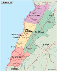 Roads, places, streets and buildings satellite photos. Lebanon Political Map Eps Illustrator Map Vector Maps