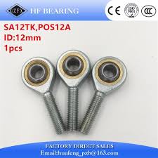 Sa12tk Sa12t K Metric Rod End 12 Mm Self Lubricating Male Thread Joint Bearing Metric Thread Direct Sales Hardware