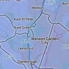 The Al7 Welwyn Garden City Postcode District