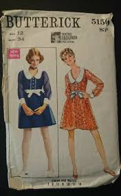 Butterick 5150 Cute B34 60s 70s Glamour Peter Pan Collar Dress Pattern By Prue Acton Des Fashion Inspiration Design Peter Pan Collar Dress Pattern Fab Fashion