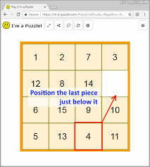 Your browser does not have javascript 1.1 capabilities. How To Solve Any Slide Puzzle Regardless Of Its Size Kaplof