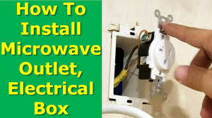 Cost factors for installing electrical outlets. Diy How To Install Microwave Oven Electrical Outlet Box In Cabinet Youtube