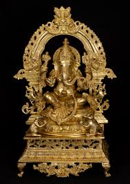 Brass Ganeshas, Indian brass statues ...