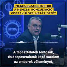 Fontosnak tartom én, orbán viktor, hogy a hazát elhagyó nemzetárulókat ne migráncsok. Magyarorszag Kormanya Meghosszabbitottuk A Nemzeti Konzultacio Visszakuldesi Hataridejet Facebook