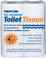 Thetford campa soft toilet paper. Toilet Tissue Products Thetford Corporation
