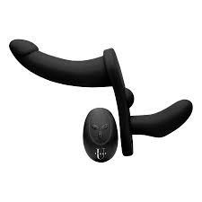 Double Take Vibrating Double Penetration Strap-On Harness - Strap-Ons |  Adam & Eve