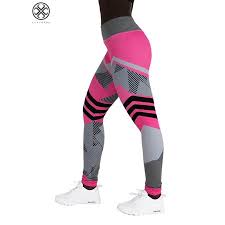 Luxtrada Womens Workout Leggings Sport Pants Yoga Compression Pants For Running Fitness Gym Pink L