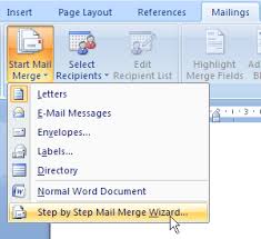 Panduan Cara Membuat Mail Merge Di Ms Word 2007 Belajar Surat Printer
