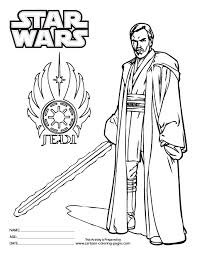 Then, using crayons or colored pencils to make a nice picture and colorful. Star Wars Coloring Pages Obi Wan Kenobi Coloring And Drawing