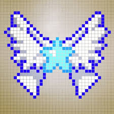 Perler Bead Patterns Winged Star Google Search Pixel Art Dessin Feuille Petit Carreau