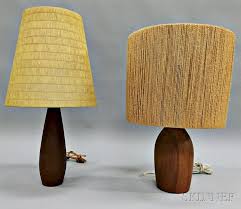 Hansen mid century danish modern table lamp! Two Danish Modern Table Lamps Sold At Auction On 23rd June Bidsquare