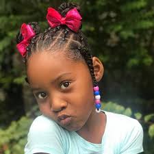 This hairstyle for 10 year old girls might look simple, but it's not as easy to make as it looks! Hairstyle Opens The Flood Gates Braid 8 Year Old Hairstyles Black Girl