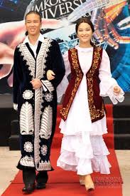 Kazakhstan S Traditional Costume Limkokwing University Of Creative Technology Traditional Outfits Traditional Dresses Native Dress