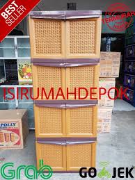 Lemari susun bermotif menarik yang memiliki beberapa pintu, lemari serbaguna ini dapat menampung baju, pakaian, topi, sepatu dan perlengkapan fashion anda. Jual Lemari Plastik 4 Susun 8 Pintu Napolly Crs Xu48 Motif Rotan Anyam Di Lapak Roibaf Shop Bukalapak