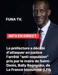 FINIS LES EXPULSIONS À SAINT-DENIS !! Selon les informations du Média, le  nouveau maire LFI de Saint-Denis, Bally Bagayoko, a signé un arrêté anti- expulsion applicable ce 1er avril. Des associations comme Droit