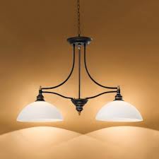 Dome Island Lighting Kitchen Glass And Metal 2 Lights Industrial Pendant Lights In Black Beautifulhalo Com
