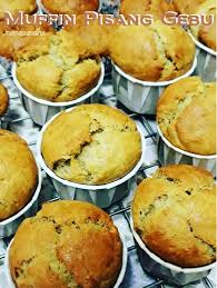Cedok 1/4 cawan adunan pancake. Resepi Muffin Pisang Mat Gebu